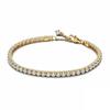 925 Silver New Exquisite Heart-shaped All Zirconia Tennis Bracelet Shiny Luxurious Charm Bracelet Holiday Surprise Gift