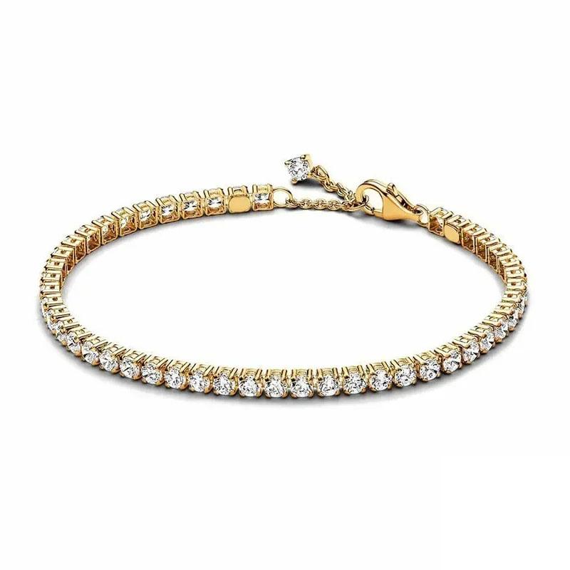 925 Silver New Exquisite Heart-shaped All Zirconia Tennis Bracelet Shiny Luxurious Charm Bracelet Holiday Surprise Gift