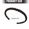 Fabric Braided Hairhoop With AntiSlip Teeth Grip For Face Washing Exercise Strong Hold On Short Hair Styling Hairband