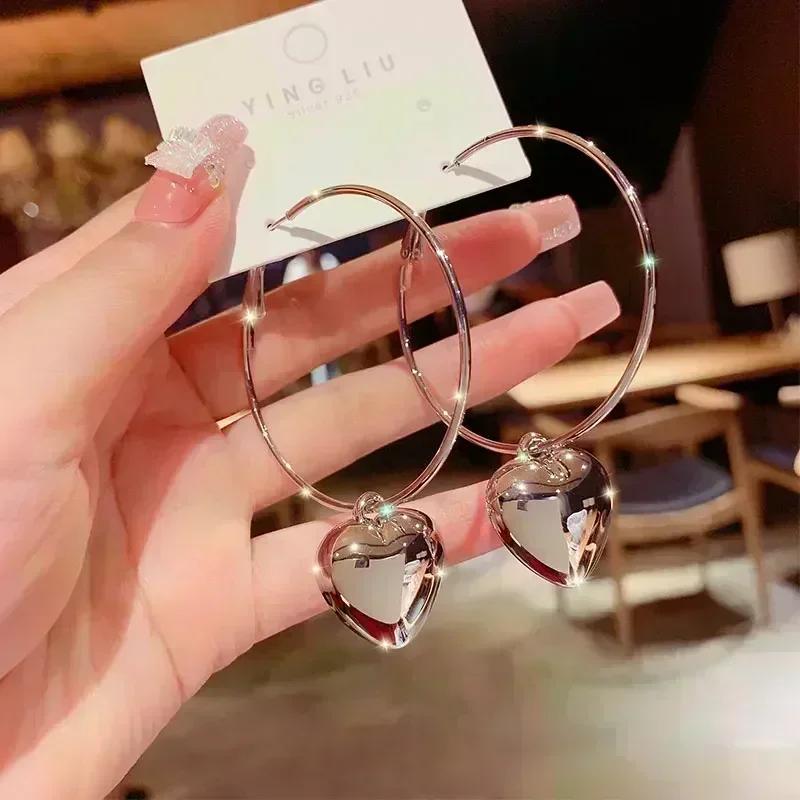 Geometric Square White Crystal Pendant Earrings For Women Fashionable Personalized Daily Accessory Party Jewelry Birthday Gifts