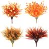 Autumn Tone Artificial Flower Plastic Decorative Floral Simulation Greenery  Photography Prop