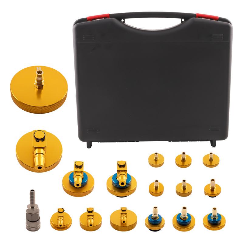 Brake Fluid Bleeder Adapter Kit 17PCS Master Cylinder Bleeder Tool Kit Coupler