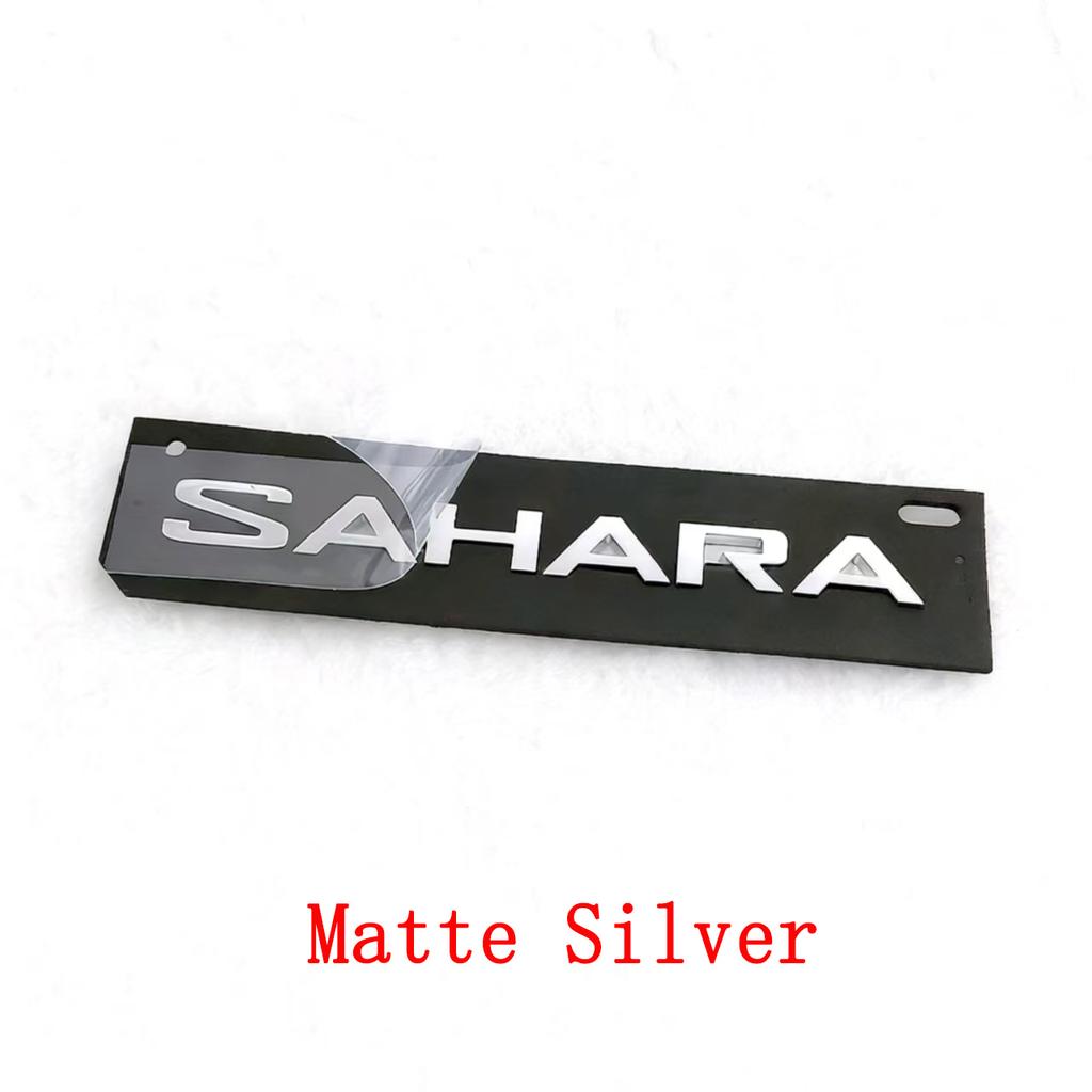 Car Trunk Rear Sticker ABS SAHARA Side Wing Emblem Decoration Decals Accessories For Jeep Wrangler Sahara Modification JP JL