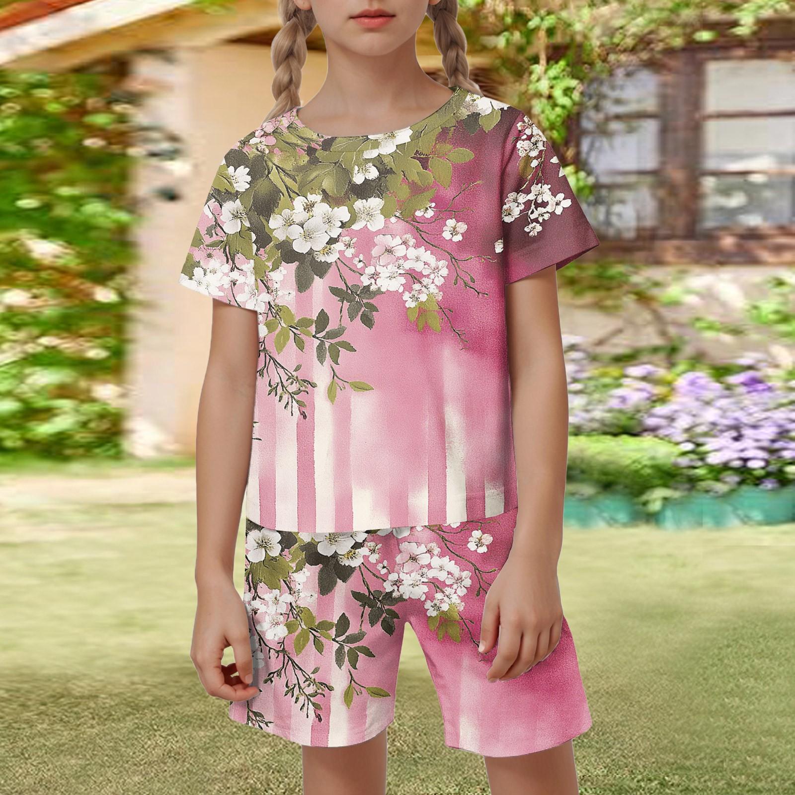 

Детский патриотический наряд - комплект из 2 предметов: короткий рукав и шорты для мальчика и девочки 90 розовый