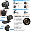 7/13Pin Waterproof Connector Trailer Caravan Towbar Towing Socket Adapter Plug Converter Car Truck Caravan Accessories