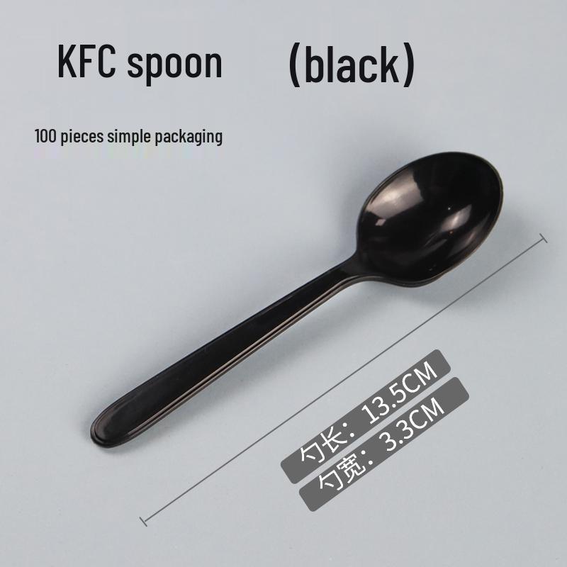Individually Wrapped Thickened Plastic Disposable Soup & Dessert Spoon