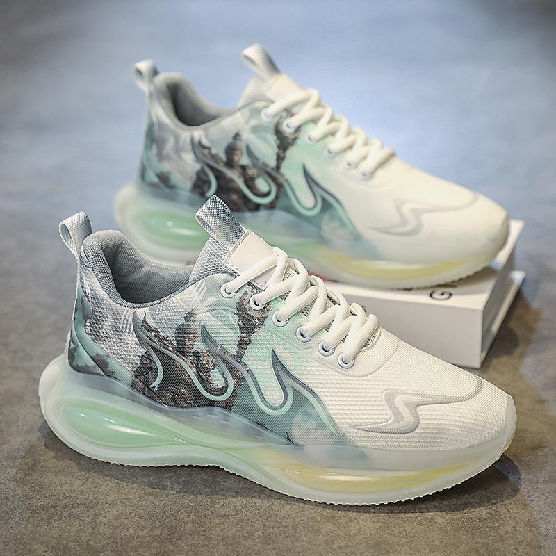 

Four Seasons Men s Shoes 2025 New Breathable Mesh Platform Sneakers Youth Versatile Casual Running Shoes Live 44