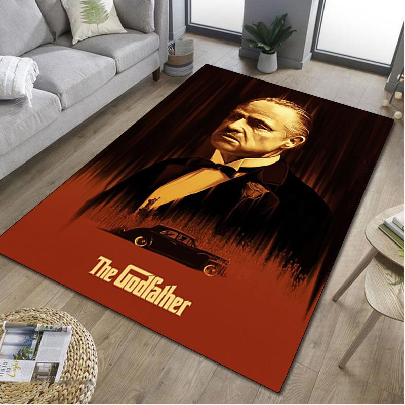 1Pc The Godfather Print Rug - home decoration Carpet For Living Room Bedroom Flooring Computer Chair Area Rug