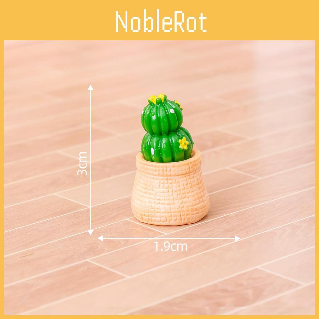 Charming Miniature Resin Cactus For Desk Diy Garden Accessories Cute Plant Decor