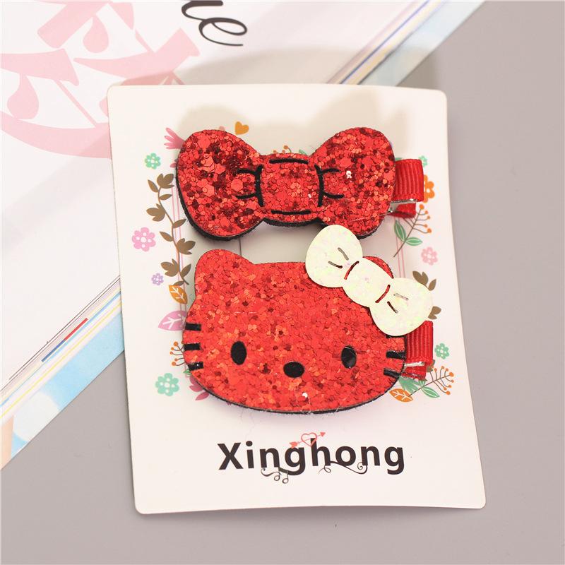Cute Cartoon Princess Girls Kids Hair Clips Hairpins Accessories For Children Hair Bow Barrette Hairclip Headwear Headdress