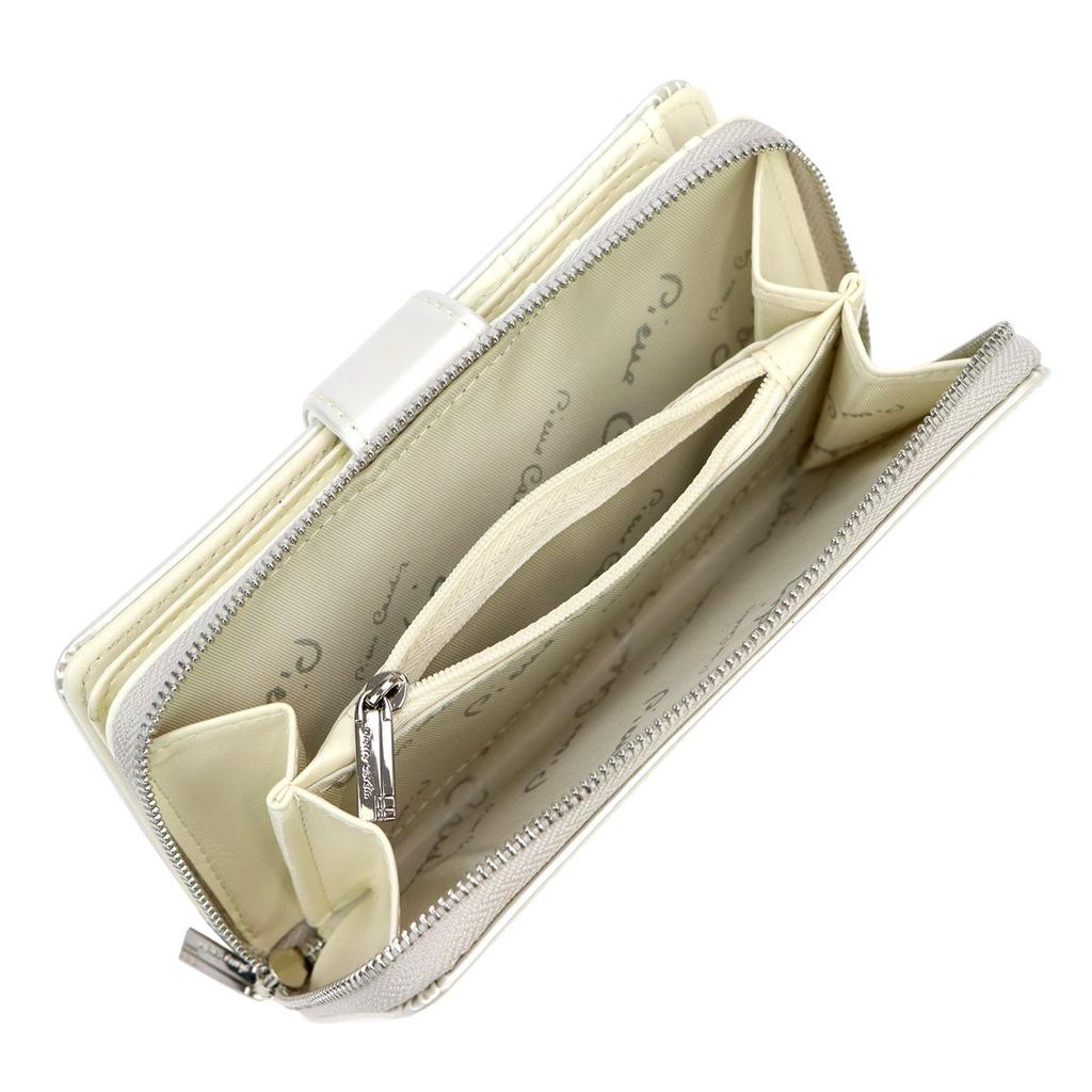 Echtes Leder + Damen-Portemonnaie aus Kunstleder Pierre Cardin 07 SHINY 116