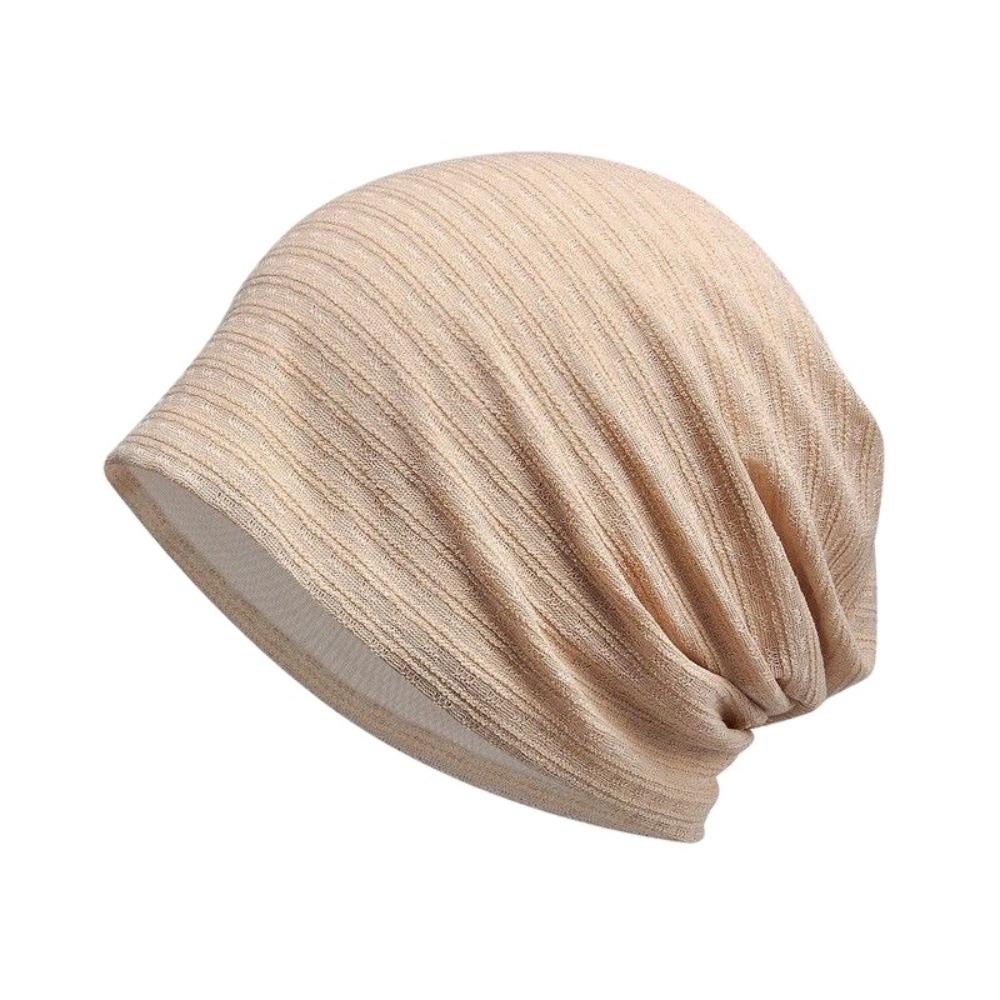 

Двухслойная полосатая шапка-бини с отворотом, мягкая тонкая шапка-чулок, осень-весна Style F