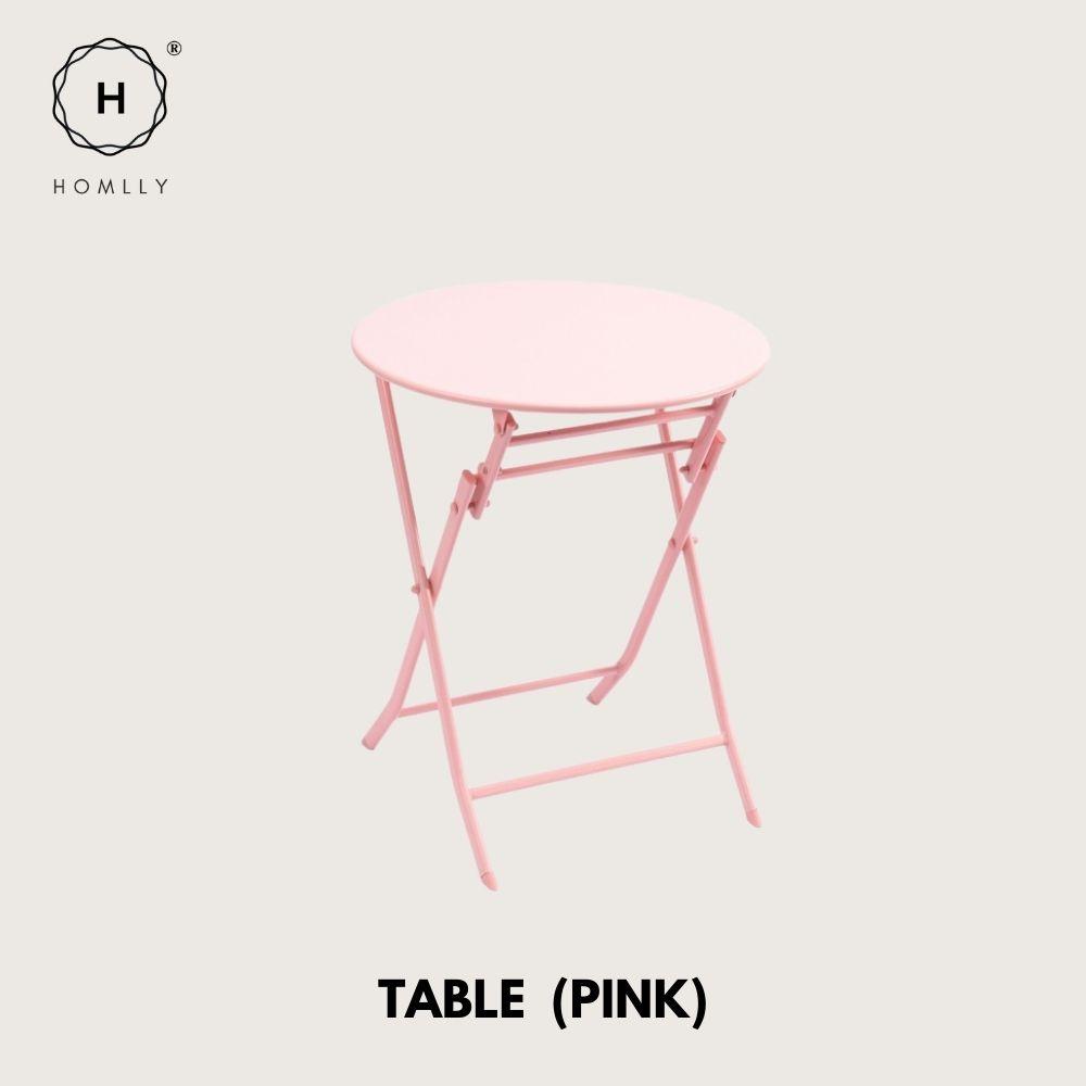 Homlly Ostoo Folding Outdoor Patio Balcony Table and Chairs (2PCS)