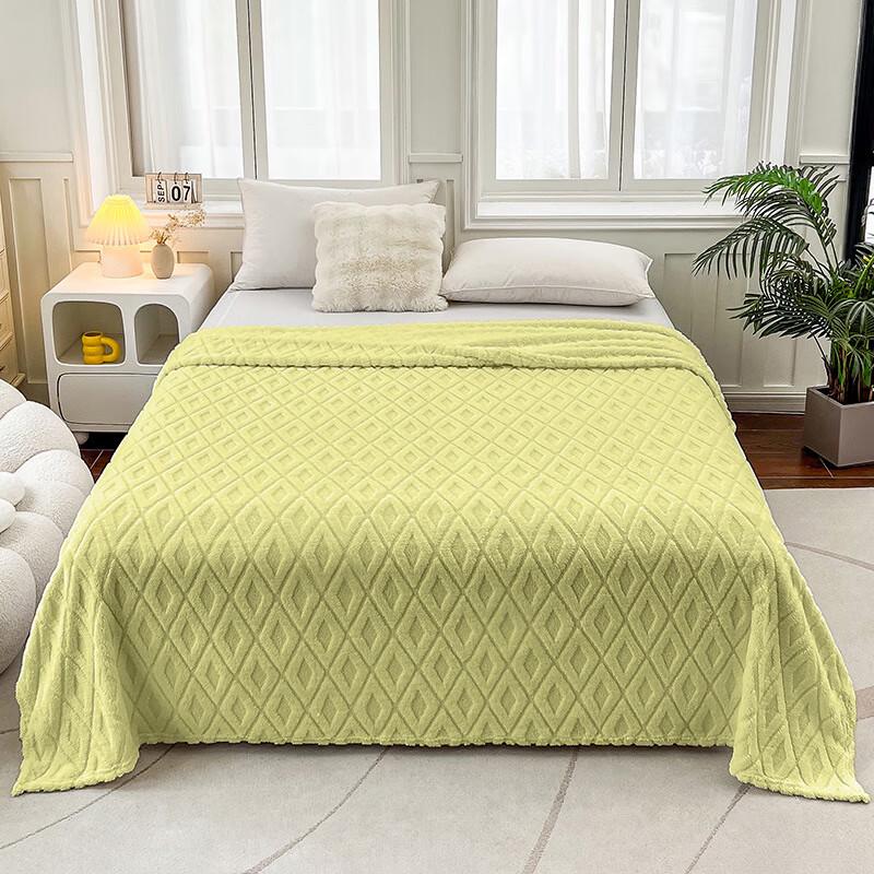 

OEING Taff Velvet Diamond Jacquard Coral Fleece Blanket 200x230cm