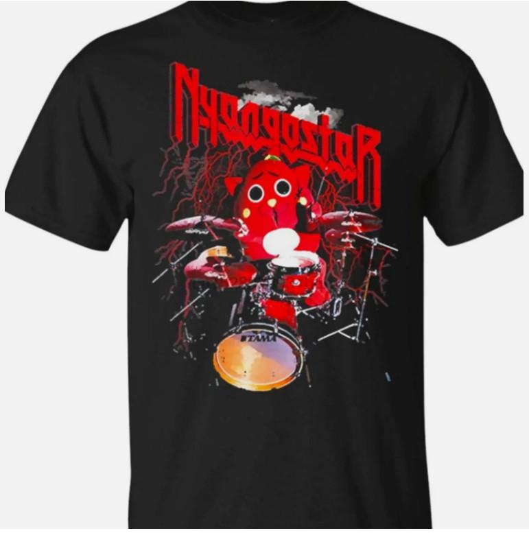 RETRO Nyango Star Drummer T-shirt Black Short Sleeve All sizes S-5Xl Unisex T-Shirt S