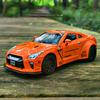 COPCNI1 1:32 Nissan GTR Alloy Sports Car Model Diecast Metal Toy Vehicles Racing Car Model Sound and Light Collection Kids Gift A297