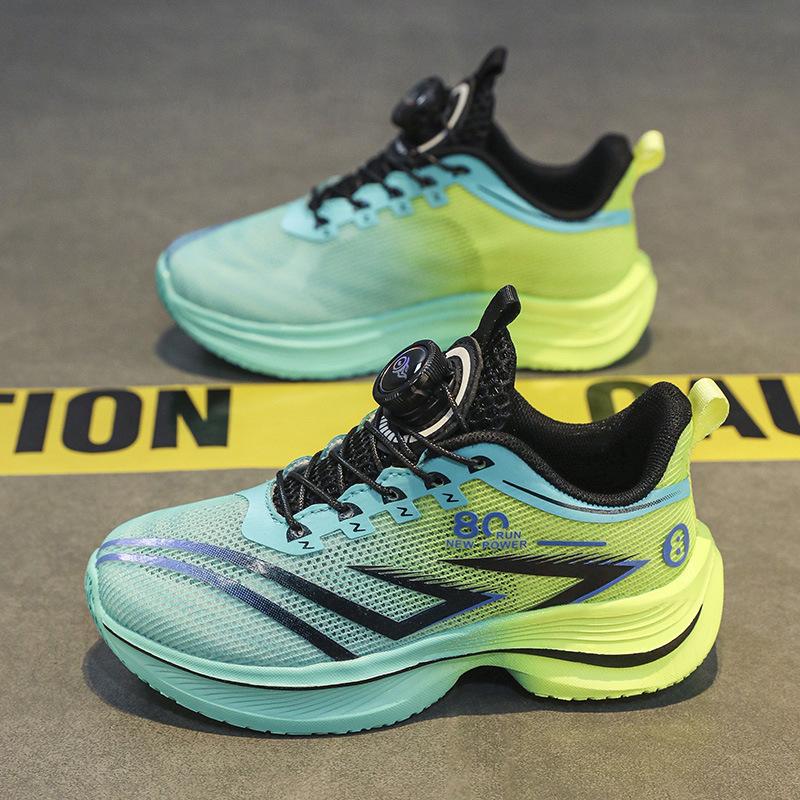 New summer children's running shoes lightweight sports shoes breathable hollow mesh primary school physical education boys and girls