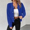 Giacche bomber da baseball casual a maniche lunghe da donna con colletto abbottonato sul davanti, cappotti