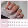 Press-on-Nägel Glitzerlinien-Design und Elegant