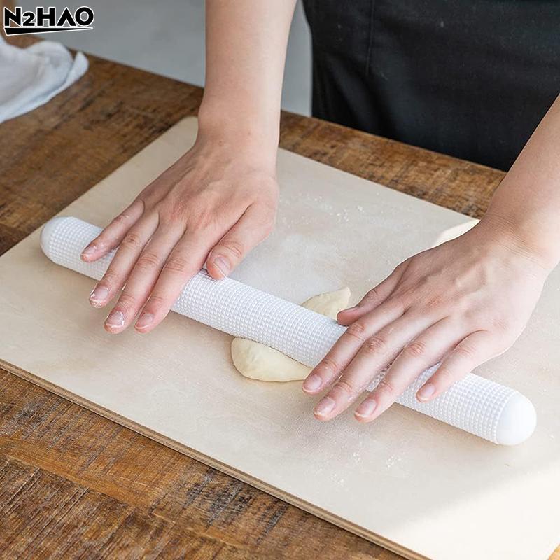 1pc Non-Stick Floating Point Rolling Noodle Stick Dumpling Skin Household Rolling Noodle Stick Non StickSkin Kitchen Baking Tool