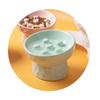 Anti Tipping Cat Slow Feeder Bowl Ceramic Pet Drinking Eating Feeder  for Kitten/Puppy/Bunny