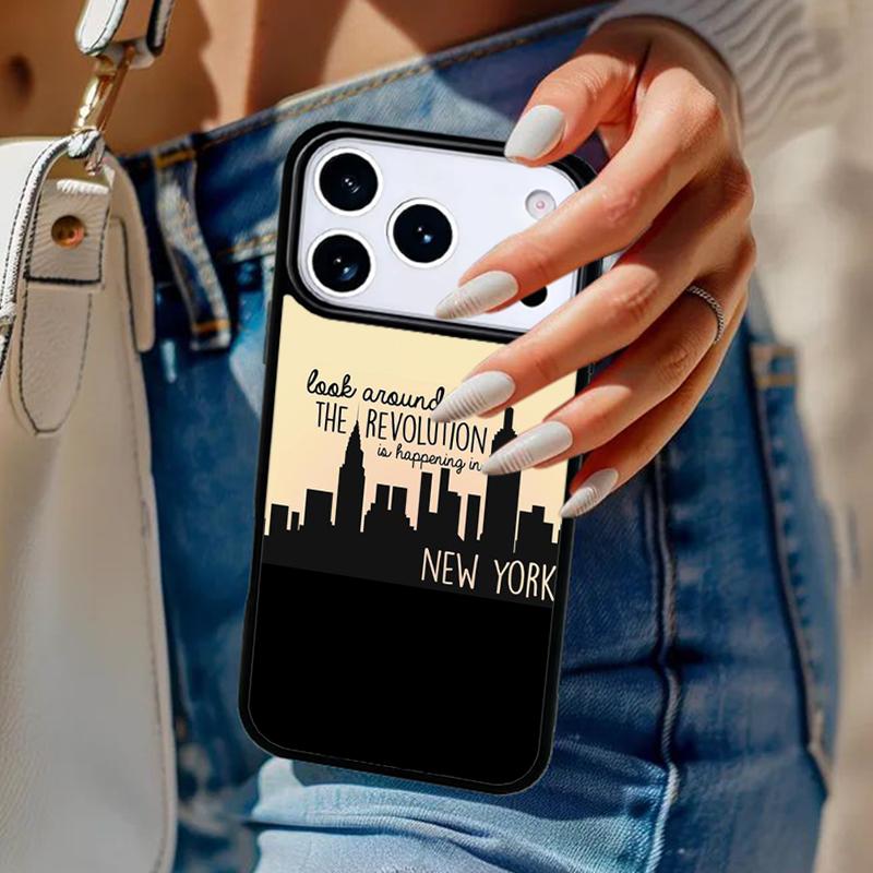 New York City Phone Case For iPhone 17 Air 14 15 13 12 Max Cover For Apple 16e 11 Pro Max Plus Coque