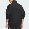 Adidas Lounge Woven Sportswear Logo Waterproof Loose Fit Stand Collar Drop Shoulder Long Sleeve Jacket Men Jacket Black JZ8408
