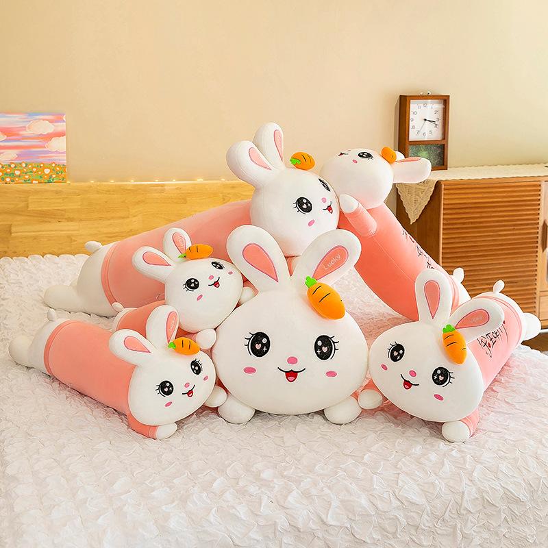 Super Cute Party Radish Rabbit Plush Toy Children Sleep with Throw Pillow To Give Girlfriend Birthday Gift Car Pillow