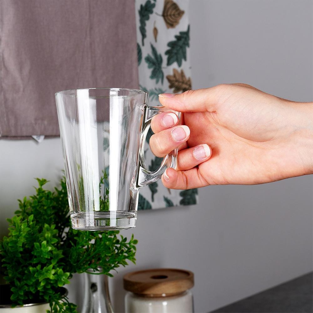 6x Szklanki Do Kawy Latte Herbaty Napojów Ciepłych Zimnych Zestaw Szklanek