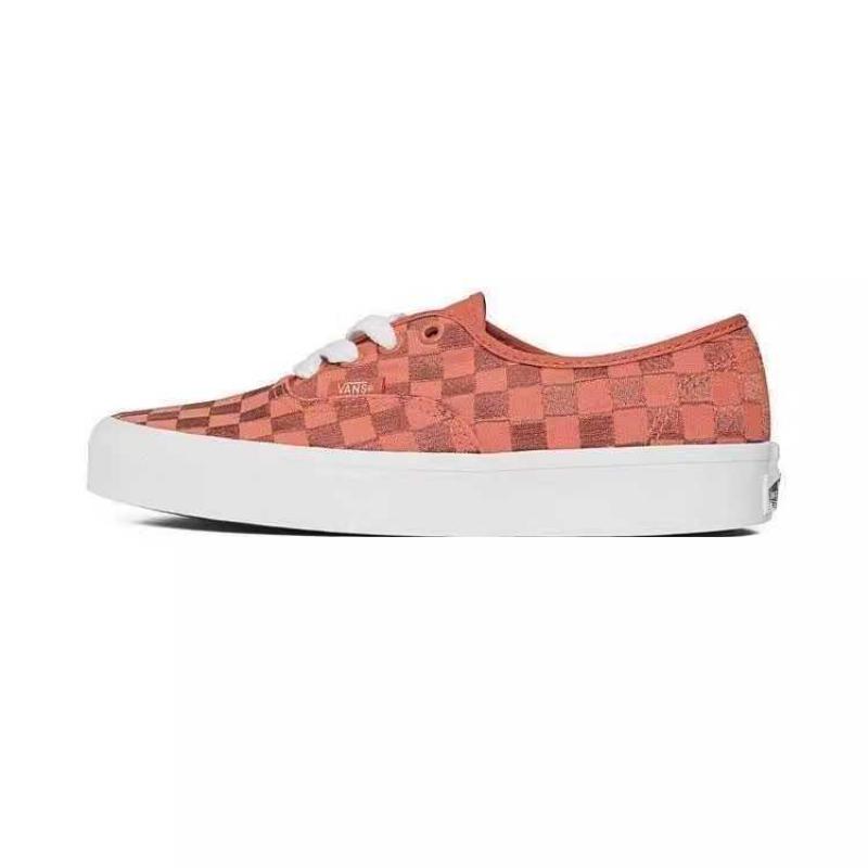 Vans Authentic 'Embroidered Checkerboard Orange' Sneakers VN0009PVORA