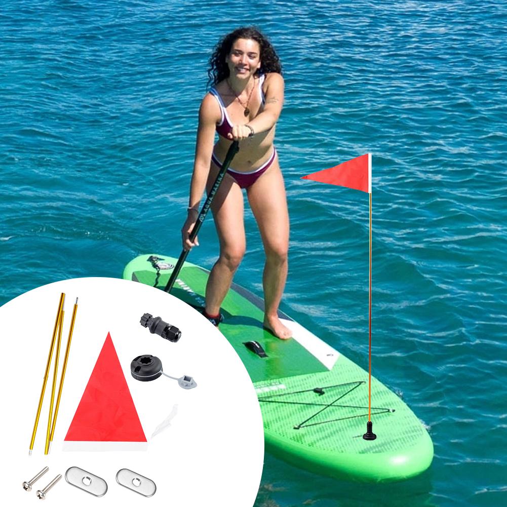 Kayak Flag Mount Kit High-Visibility Boat Flag Mount Set Canoe Safety Flag Kayak Safety Flag for Kayak Canoe Boat