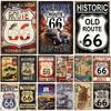 Vintage Historic Old Rout Tin Sign Metal Poster Wall Decor For Bar Restaurants Garage Workshop Cafe Club Plaque Man Cave Wall