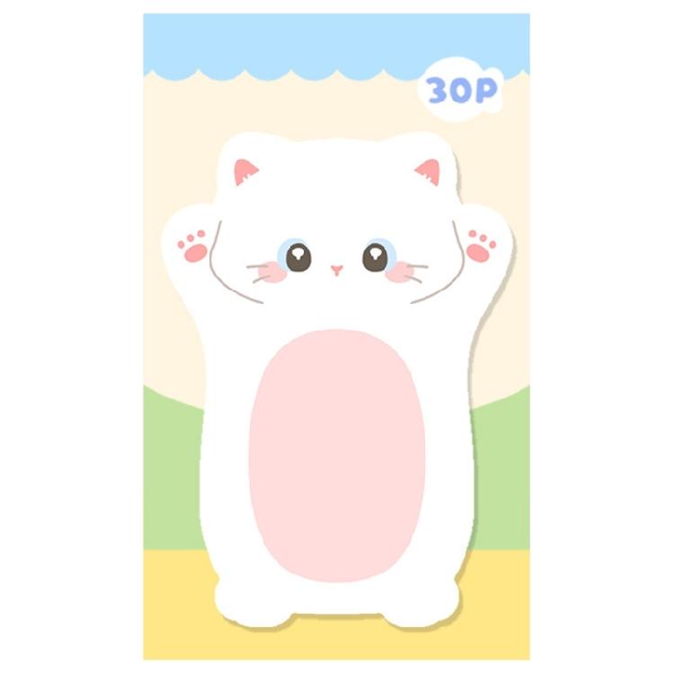 Cartoon Shape Design Stick Note Selves Stick Write Pad Reusable for School Office Journaling Multipurpose Paper Notepads