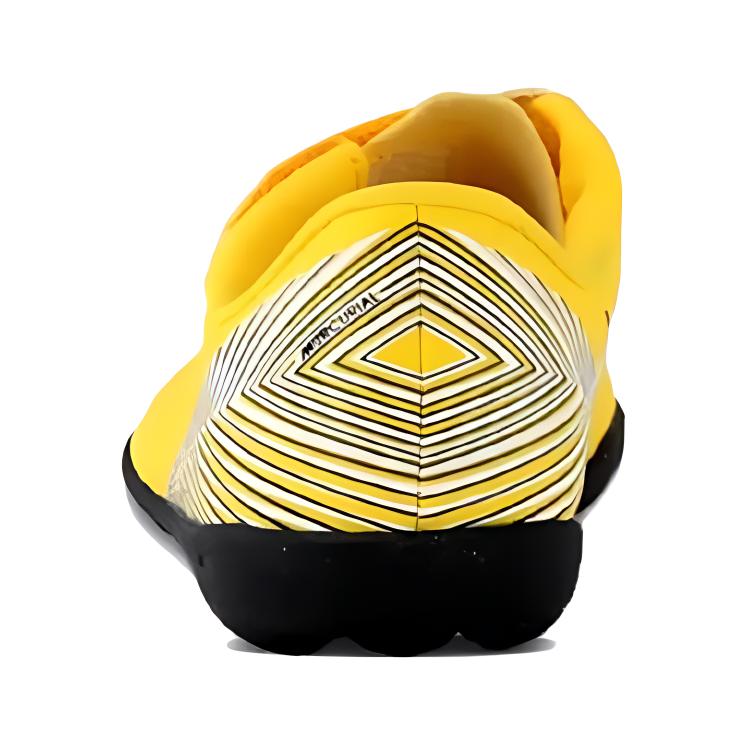 Nike Mercurial Vapor 12 Club Indoor Velcro Non-Slip Durable Lightweight Low-Top Soccer Shoes Kids Sneaker Yellow Black AO2901-710