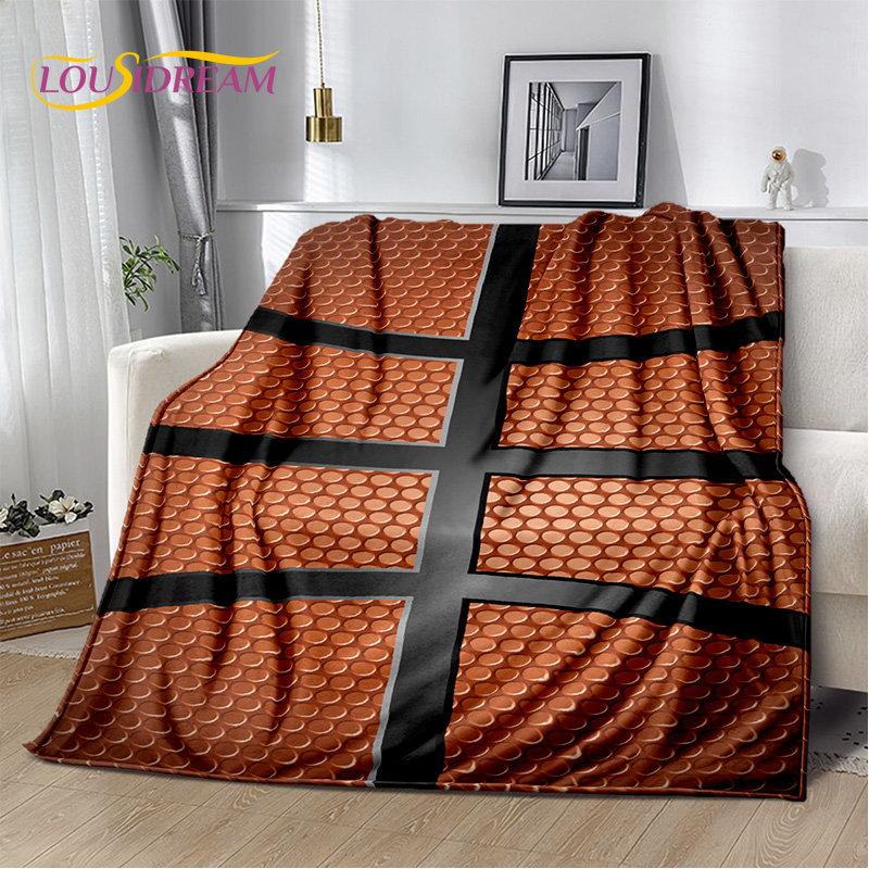Basketball Art Cartoon Soft Plush Blanket,Flannel Blanket Throw Blanket for Living Room Bedroom Bed Sofa Picnic Cover Bettdecke