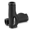 Leather Grips for Bicycle Handlebars, Diameter 22mm, Black