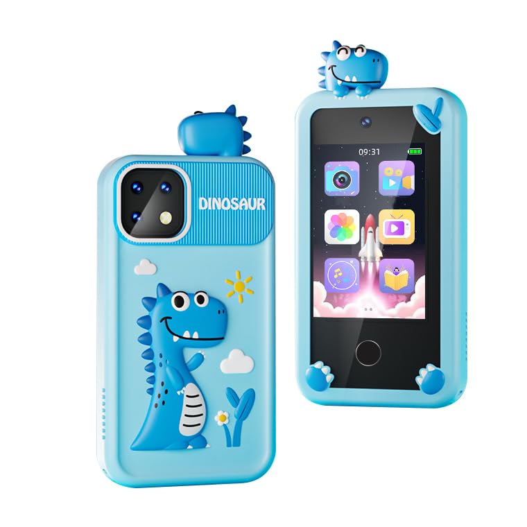 

Smartphone Toy for Front and Rear Digital Camera for Educational English Unicorn and Dinosaur Memory Silicone and Strap Included Kids Children,