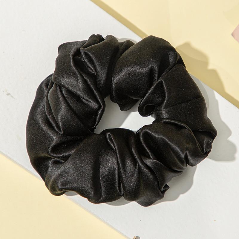 in Stock 3cm Thin 100%Mulberry Silk Hair Tie Custom Pattern Silk Scrunchie for Women Hair Accessories