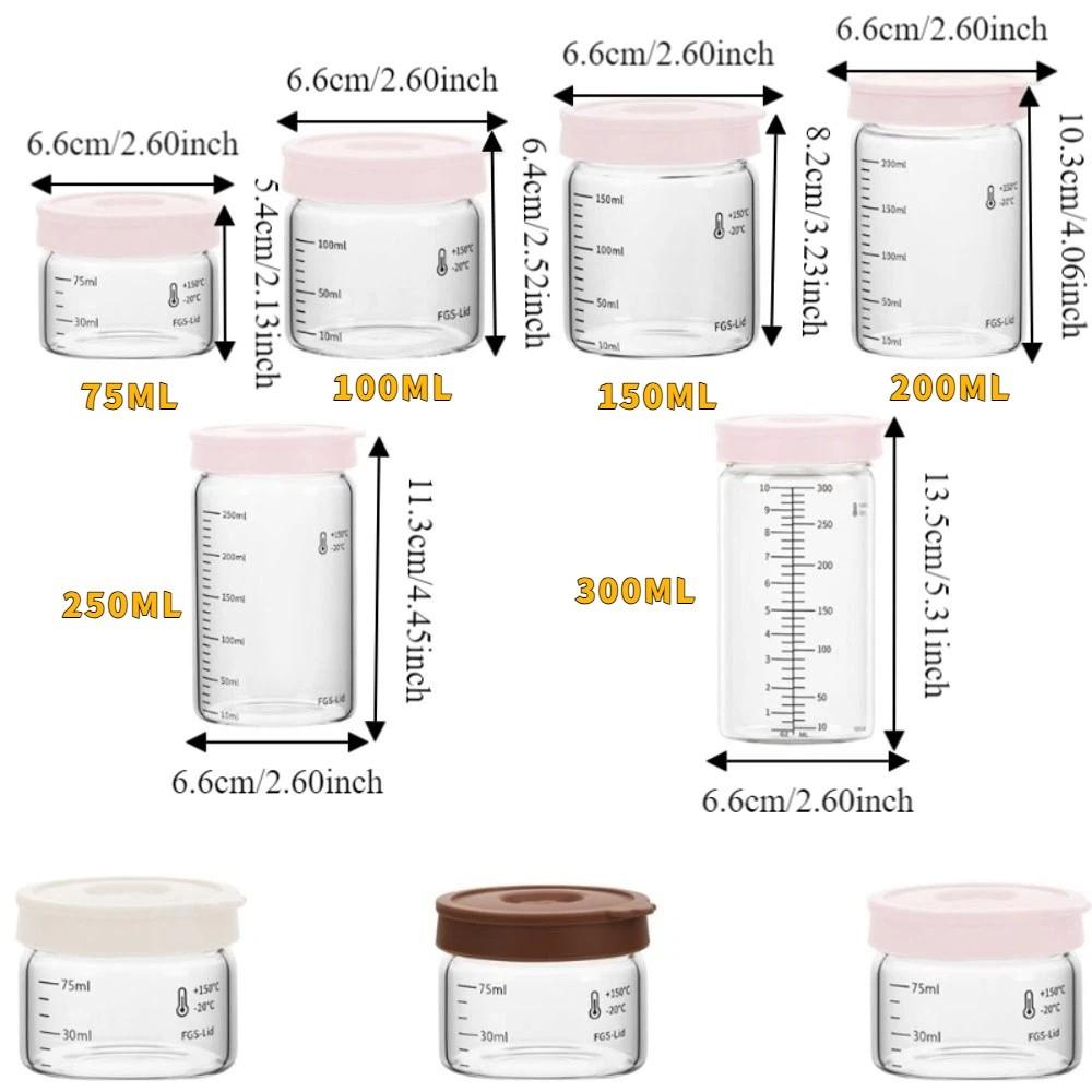 Transparent Sealed Container Silicone Sealed Lid Glass Storage Containers  Kitchen