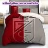 Granada CF football Pattern Bedding,Quilt Set Quilt Cover Pillowcase Home Birthday Gift (1*duvet cover+2*pillowcase,without core)