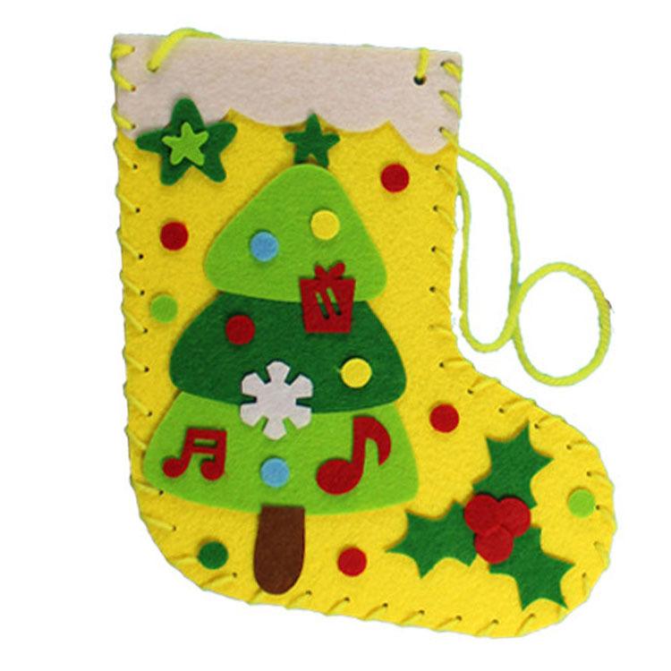 Kids DIY Christmas Stocking Kit for Holiday Decorating Activity
