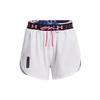 Logo Print High Waist Straight Leg Shorts Women Shorts White 1373446-100