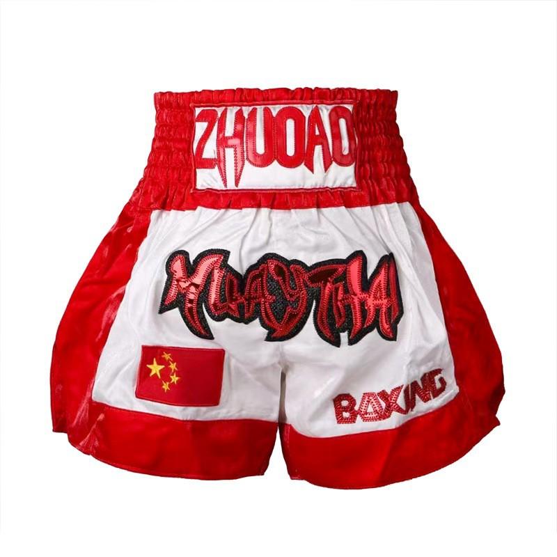 Breathable Muay Thai Shorts Cycling Jersey Training Martial Arts Combat Sports Wear Men Women