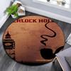 Sherlock Art Pattern Round rug,Carpet Rug for Living Room Bedroom Playroom ,Non-slip Floor Mat,Holiday Gifts and Birthday Gifts.