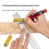 Steel Ruler Limiter & Positioning Block for Woodworking Marking