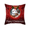 Nordic Christmas Pillow Cover Golden Cartoon Santa Claus Series Office Sofa Cushion Pillow Cover