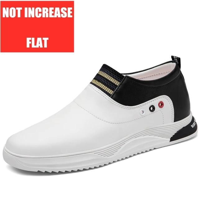 

Leather Sneakers Heightening Shoes Elevator Shoes Height Increase Shoes Leather Shoes Insoles 5CM Man Daily Lift Casual Shoes 37