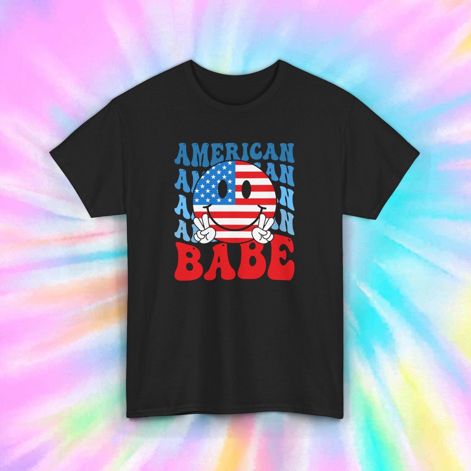 American Babe T-Shirt Mens Womens Tees Top | Patriotic USA Flag Graphic Tee | 4th of July Gift | S-5X L