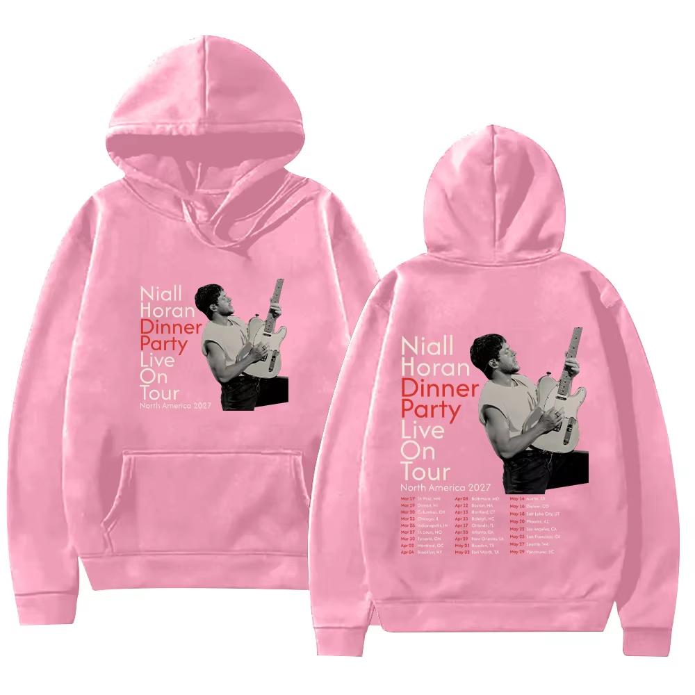 Niall Horan Dinner Party Live Tour North America 2027 Hoodie Y2k High Street Sweatshirt Clothes Soft Cotton Sweatshirt Loose Cozy and Versatile