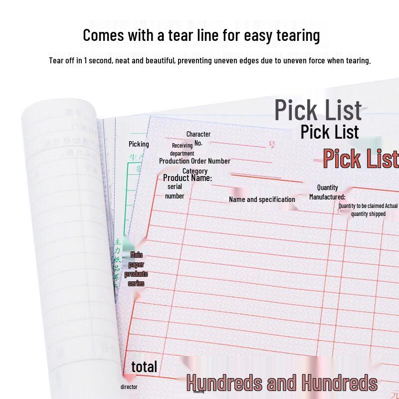 Triplicate Carbonless Material Requisition Forms - 20 Pads